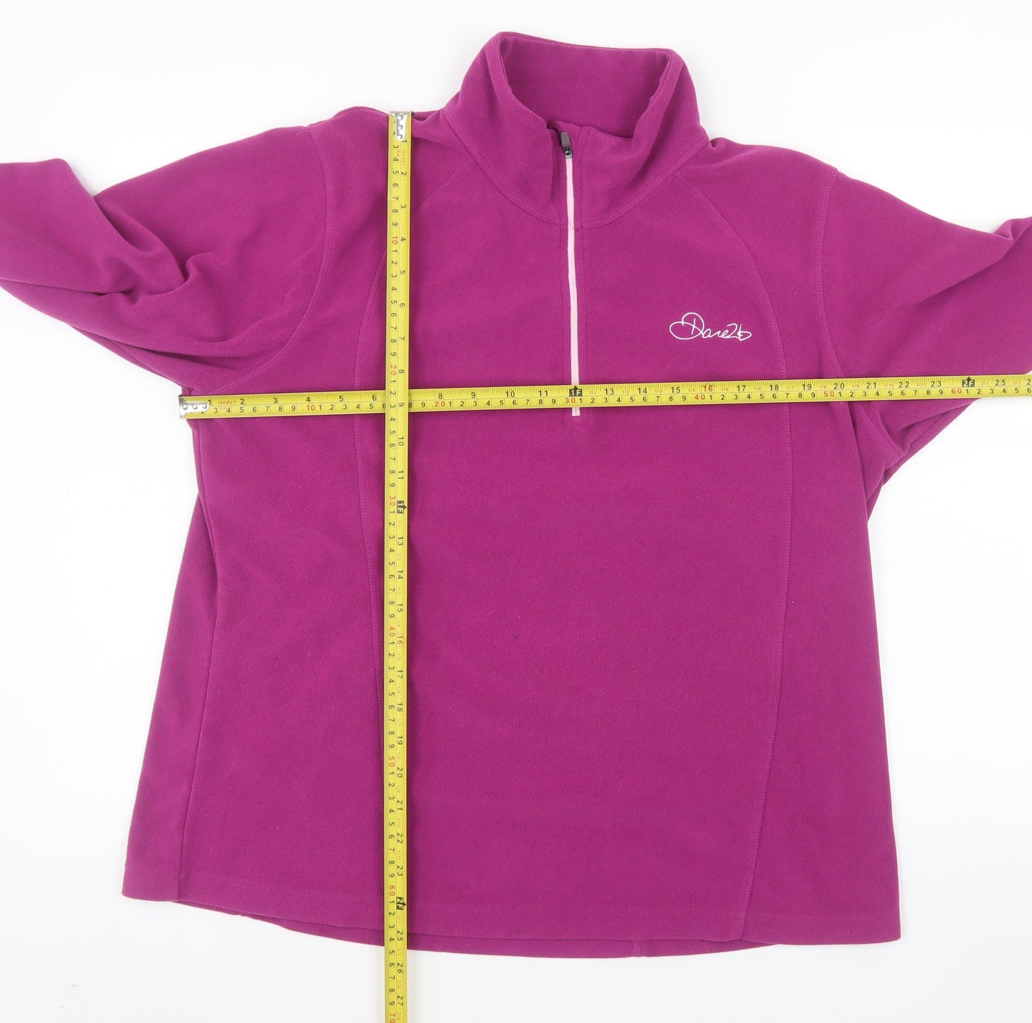 Dare 2B Womens Purple Fleece Pullover Sweatshirt Size 18 1/2 Zip