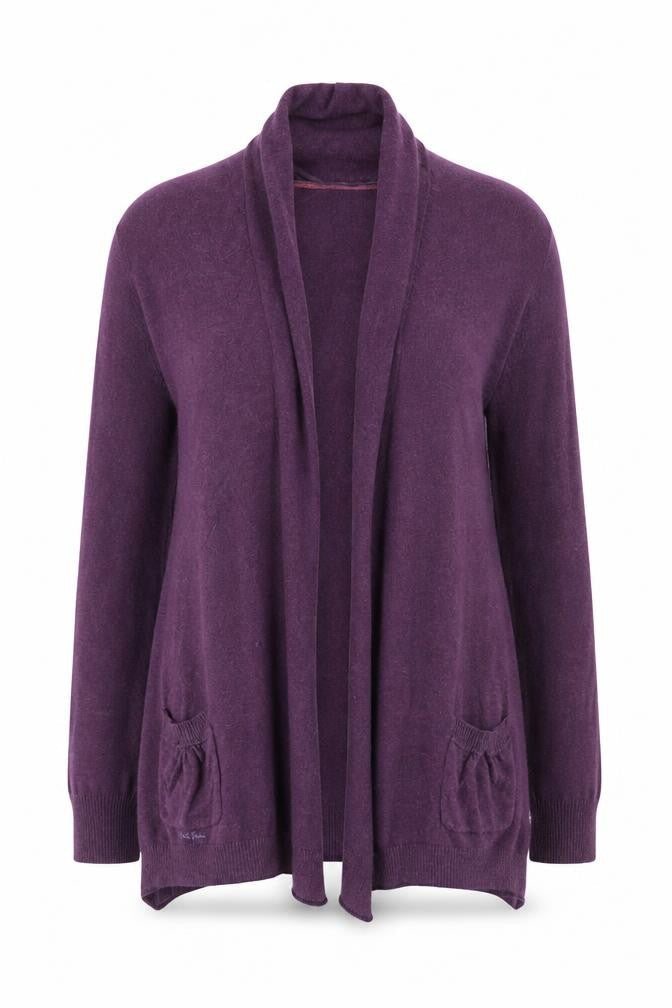FatFace Womens Purple Cardigan Size 10 Long Sleeve Knit