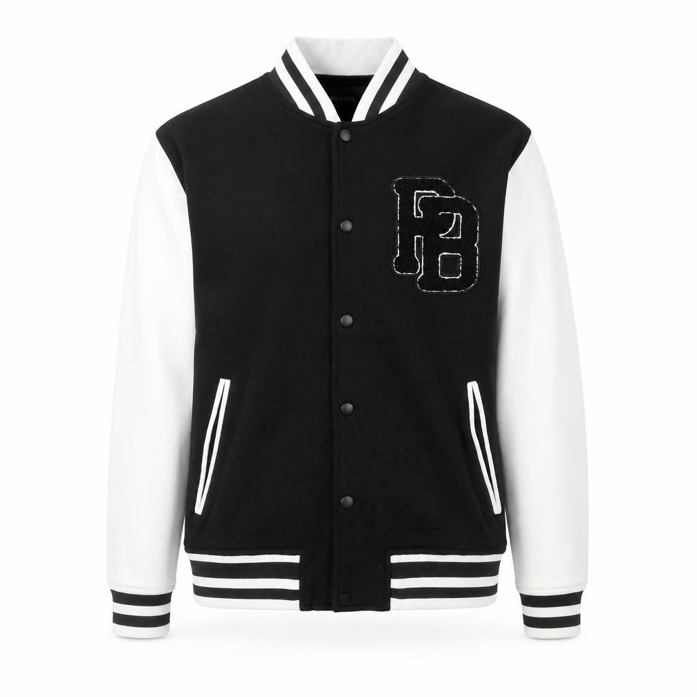 Pull & Bear Men's Black Varsity Jacket Size M College Style