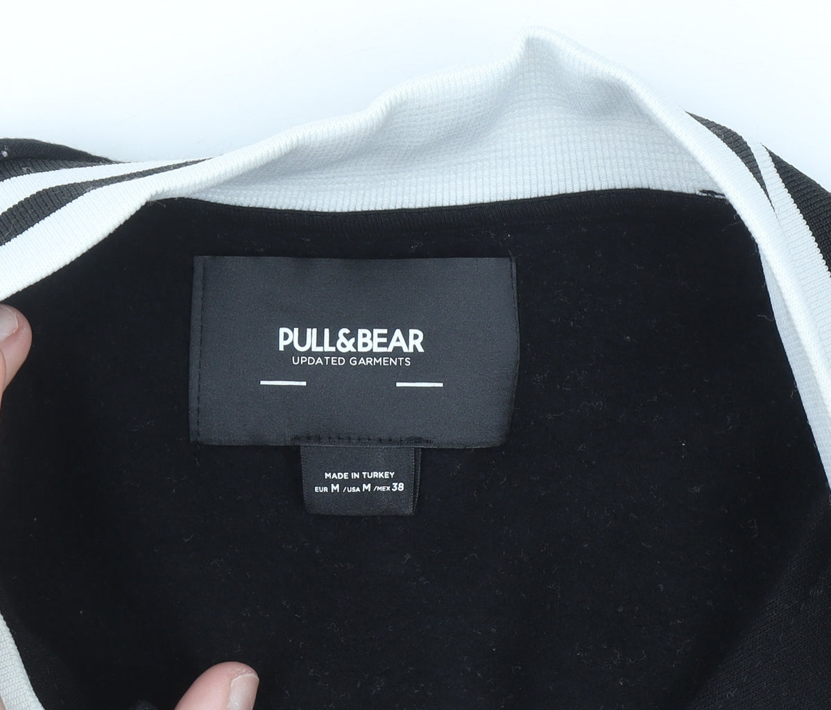 Pull & Bear Men's Black Varsity Jacket Size M College Style