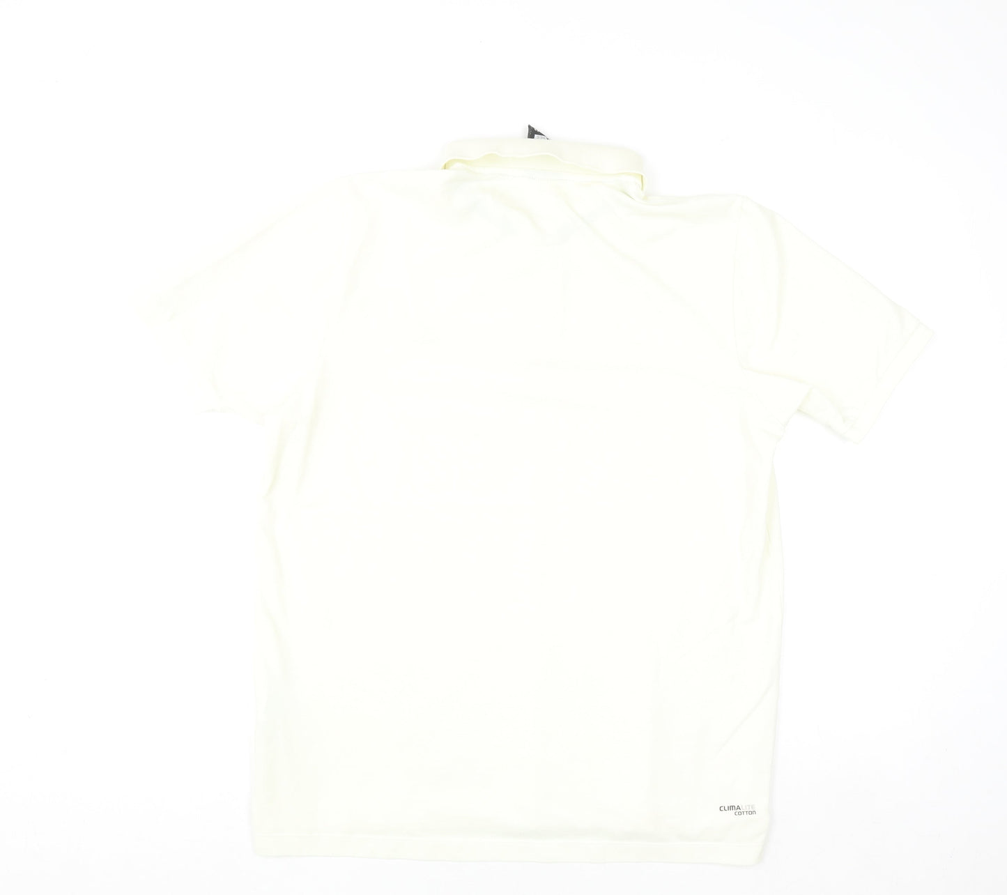 Adidas Men Ivory Clima365 Polo Shirt L Sports Casual Top