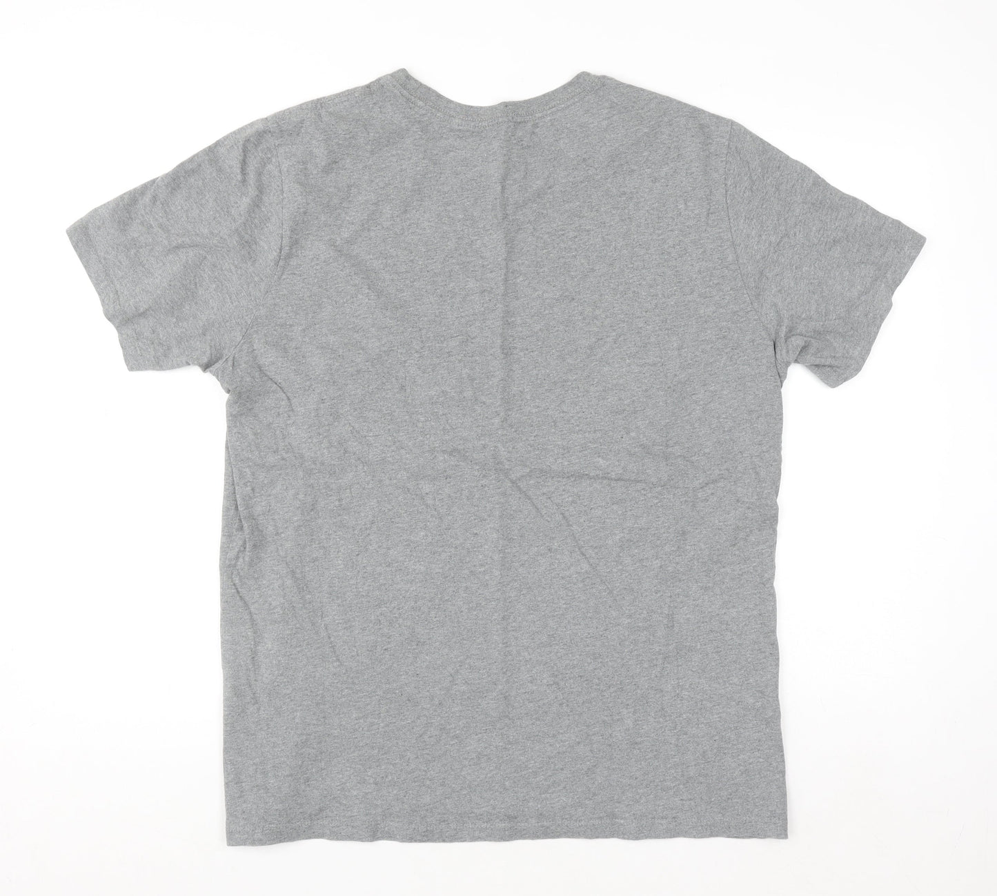 Levi's Men's Grey Crew Neck Regular Fit Cotton T-Shirt L