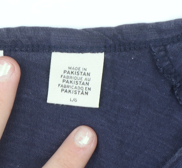 Levi's Men's Blue Cotton V-Neck Short Sleeve T-Shirt Size L