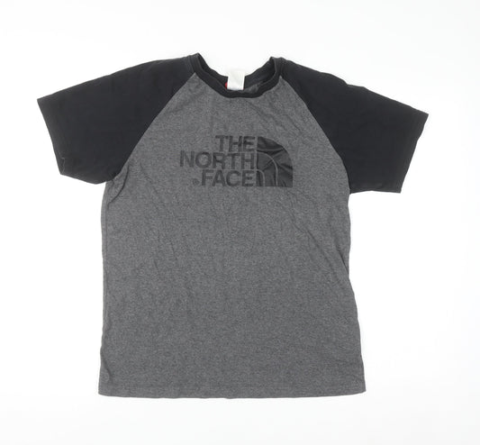 The North Face Men's Grey Short Sleeve Crew Neck Cotton T-Shirt Size S