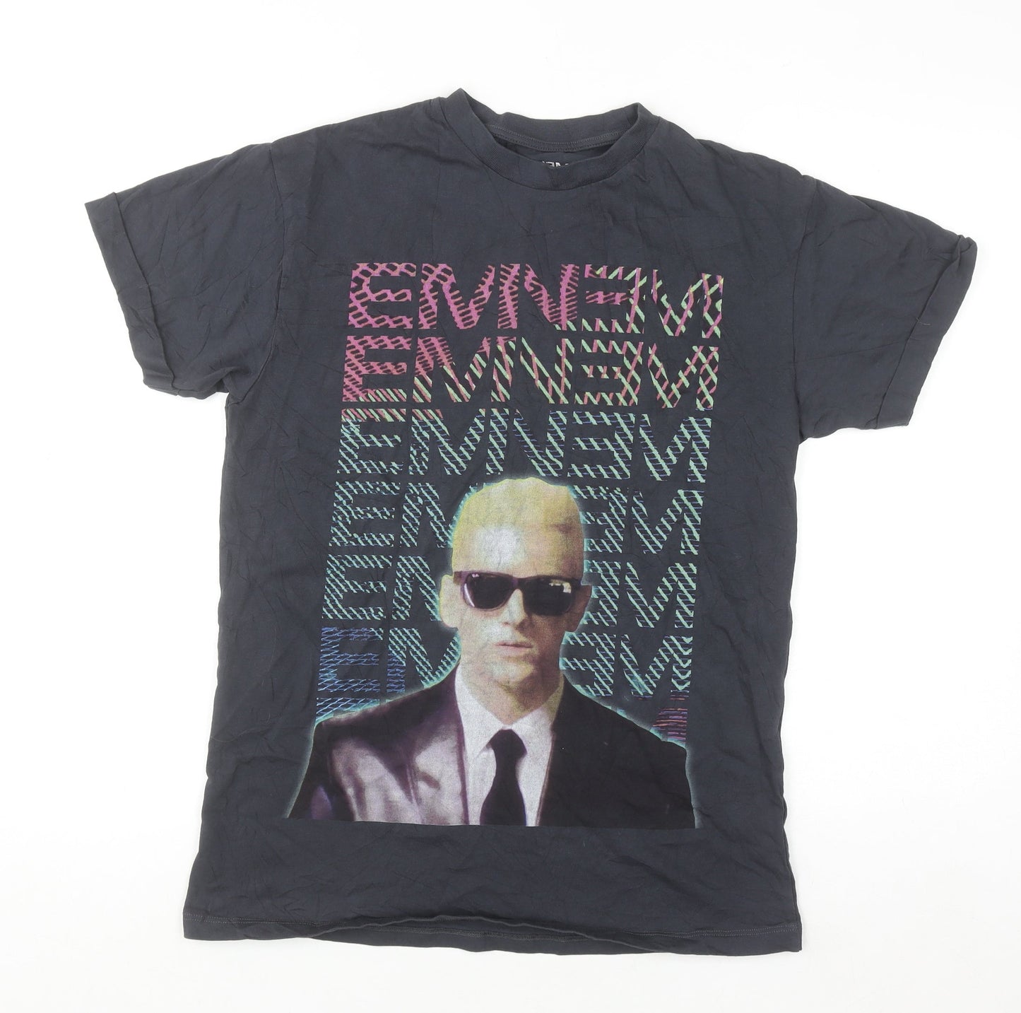 Eminem Women's Black XS Graphic Music T-Shirt 100% Cotton