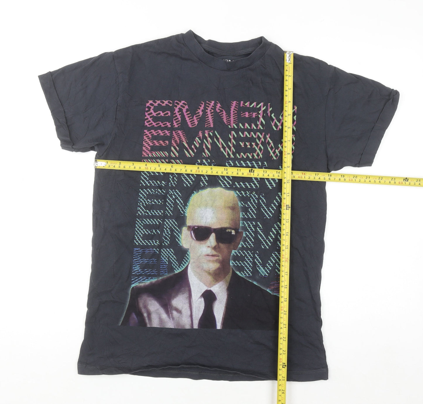 Eminem Women's Black XS Graphic Music T-Shirt 100% Cotton