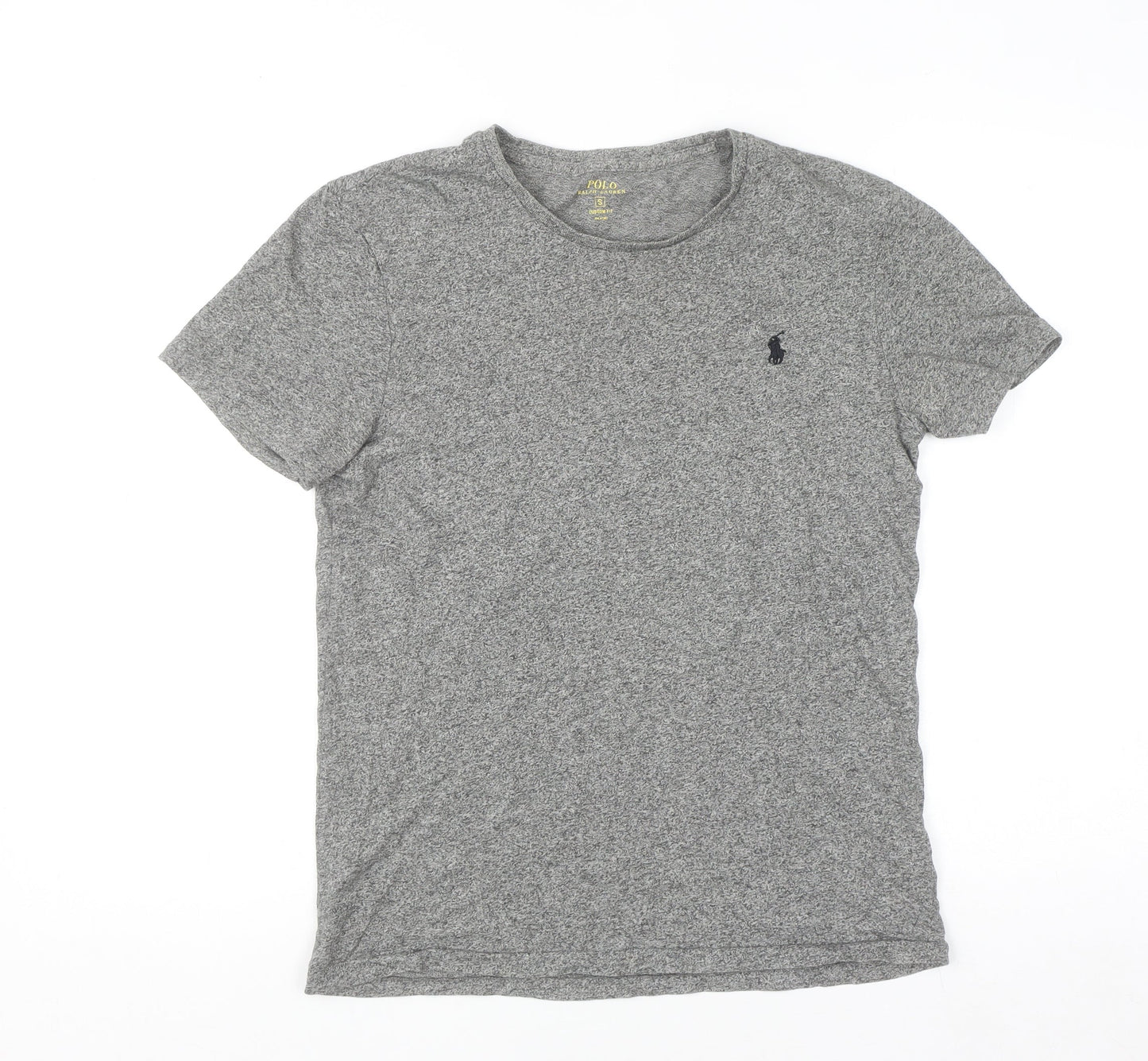 Polo Ralph Lauren Men's Grey Small Custom Fit Crew Neck T-Shirt