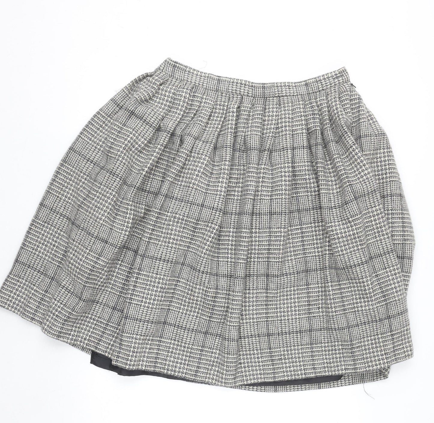Cotswold Collections Women’s Grey Tweed Wool A-Line Skirt Size 16