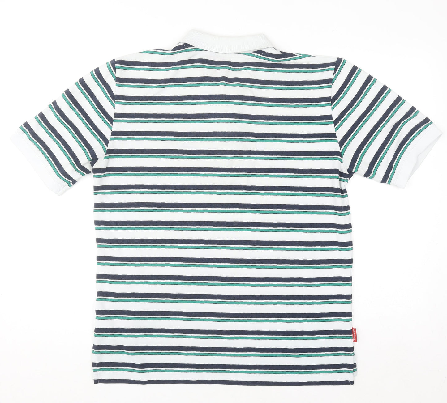 Slazenger Men’s Multicoloured Striped Polo Shirt M Regular Fit