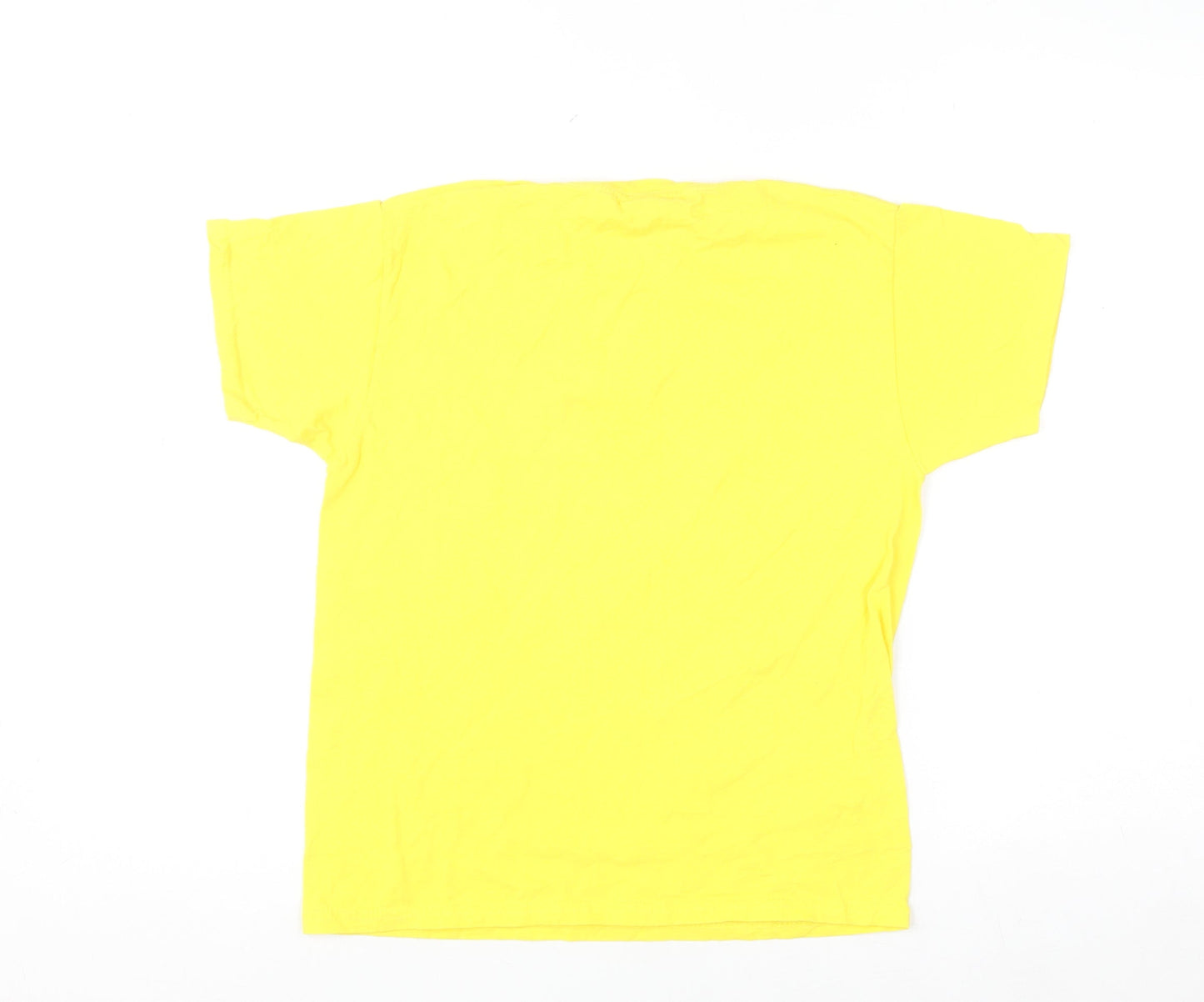 Fruit of the Loom Girls Yellow Huddersfield Giants Cotton T-Shirt 9-11 Years