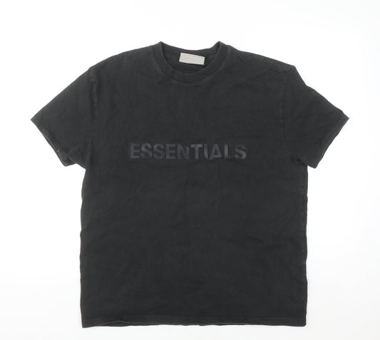 Fear of God Essentials Black Women's XS Relaxed Cotton T-Shirt