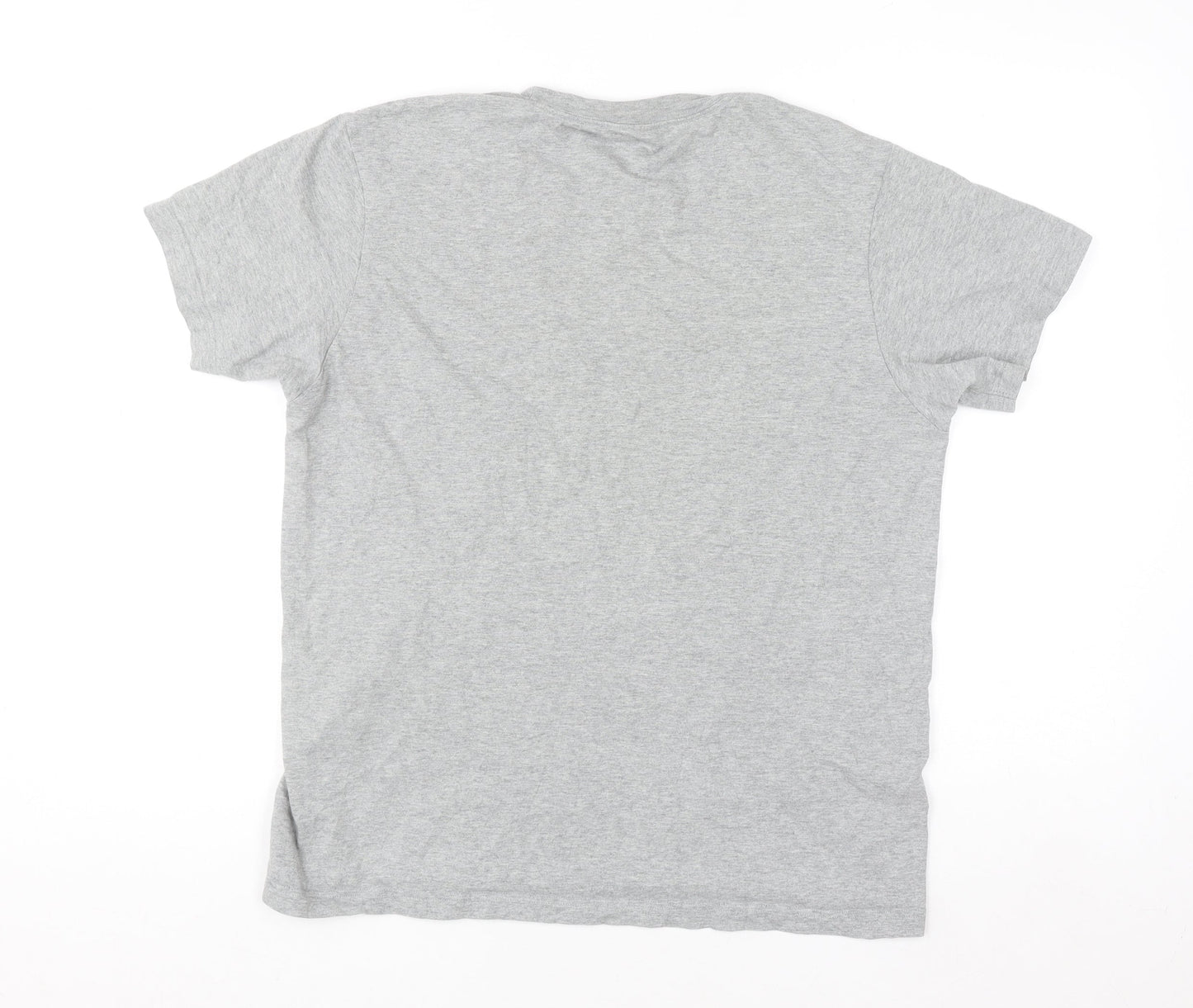 Calvin Klein Men's Grey Cotton Crew Neck Short Sleeve T-Shirt S