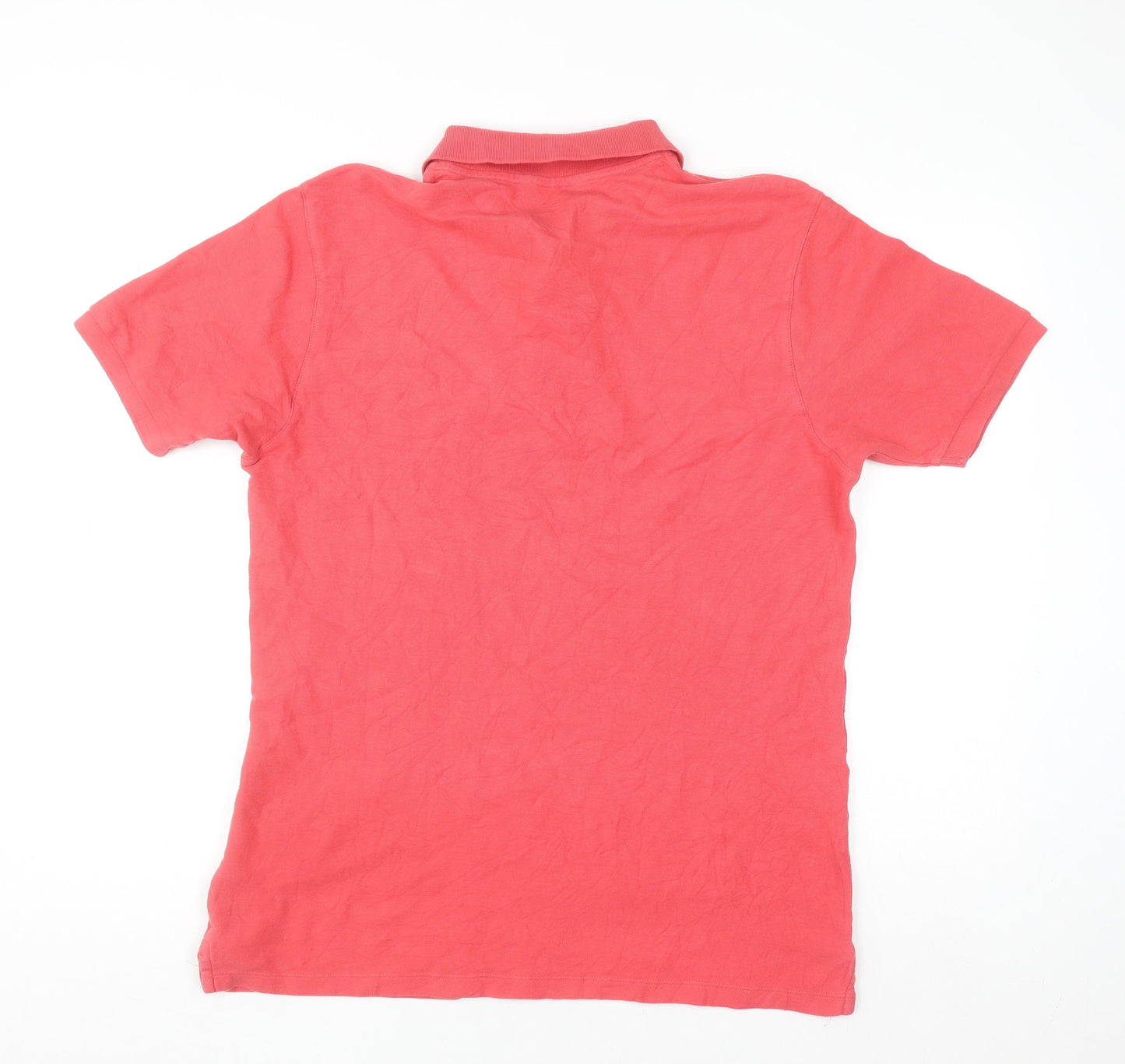 Marks and Spencer Blue Harbour Men’s Red Cotton Polo Shirt Medium
