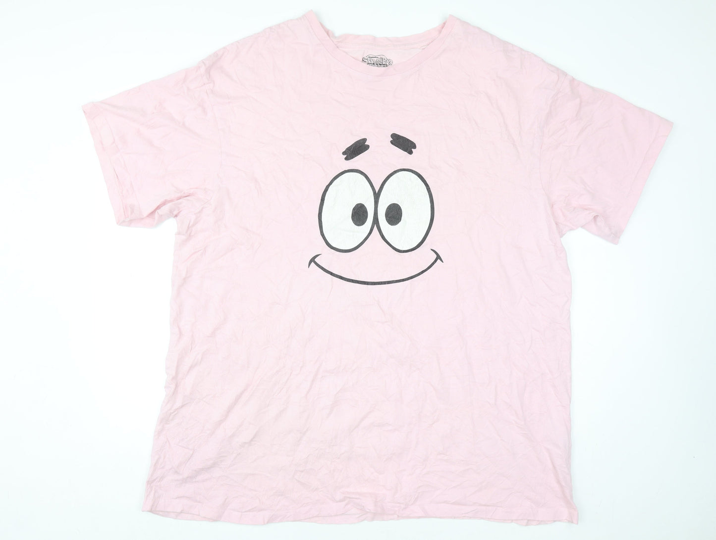 Nickelodeon Women's Pink Patrick Star T-Shirt XL Casual Cotton