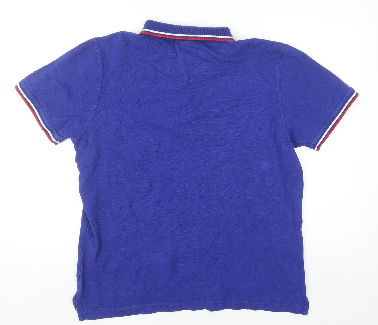 Pierre Cardin Men's Blue XL Regular Fit Cotton Polo Shirt