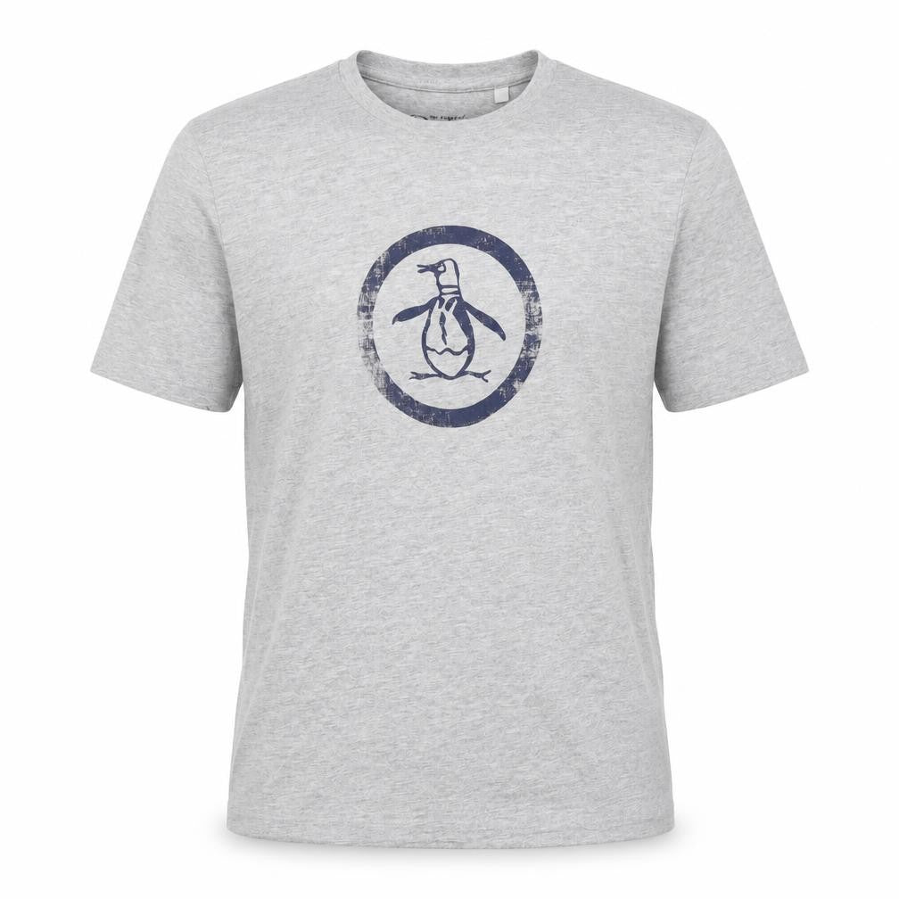 Original Penguin by Munsingwear Grey Crew Neck Men's T-Shirt Size M