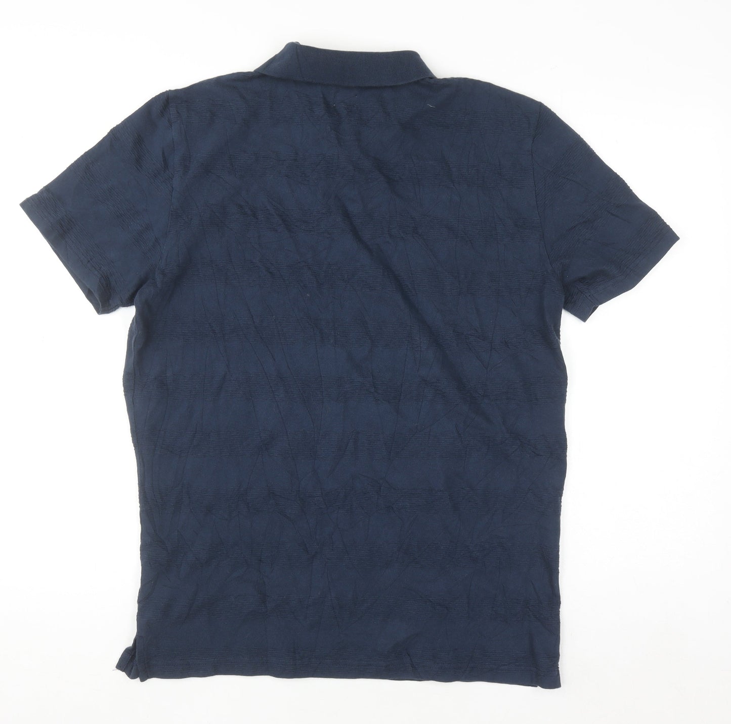 Kin by John Lewis Men's Navy 100% Cotton Short Sleeve Polo Shirt M