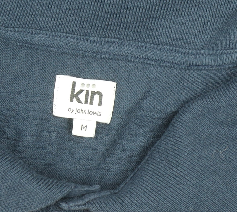 Kin by John Lewis Men's Navy 100% Cotton Short Sleeve Polo Shirt M