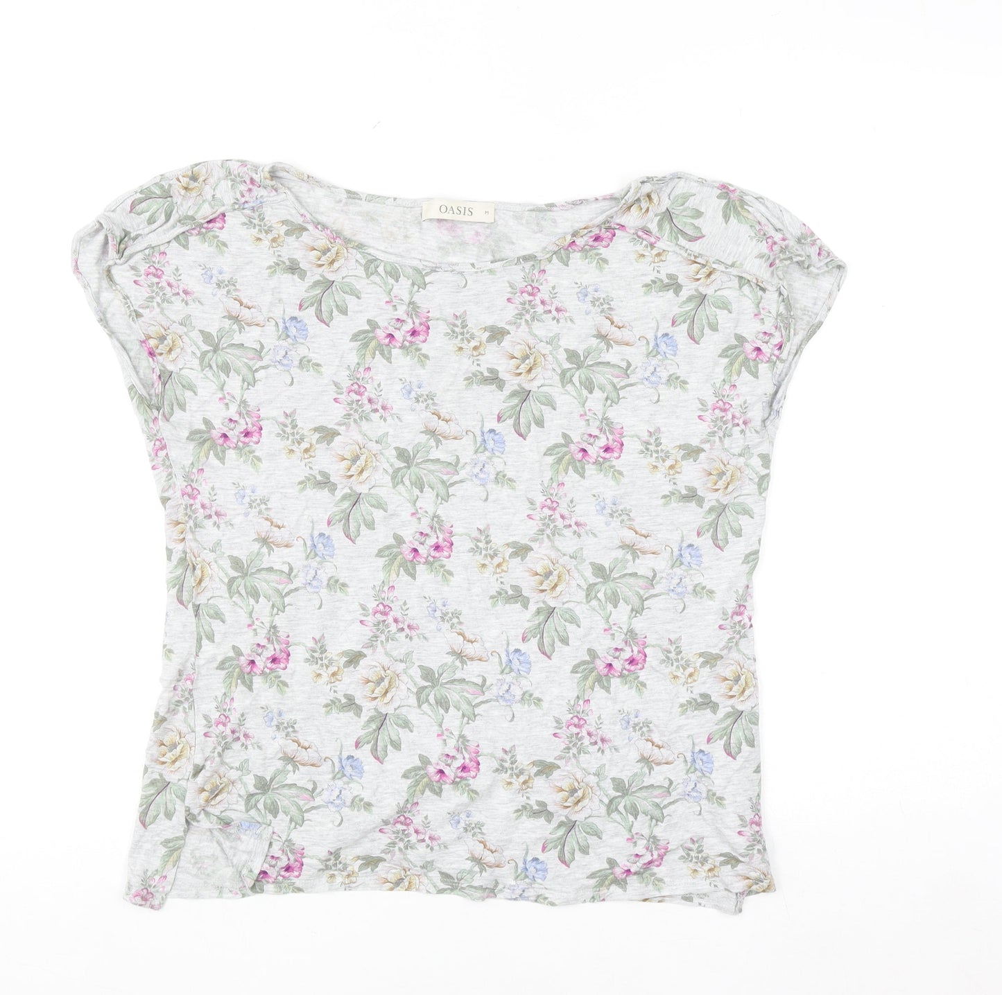Oasis Women’s Multicoloured Floral Short Sleeve T-Shirt M
