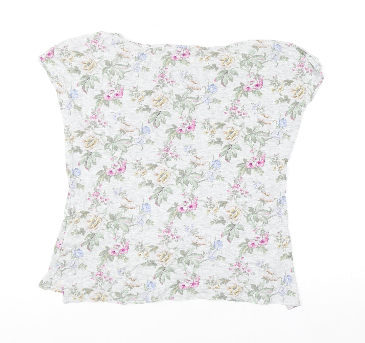 Oasis Women’s Multicoloured Floral Short Sleeve T-Shirt M