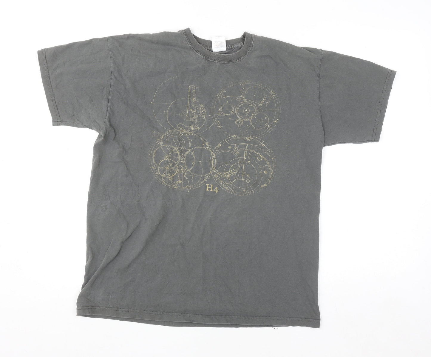 Fruit of the Loom Women’s Grey Graphic Cotton T-Shirt Size L