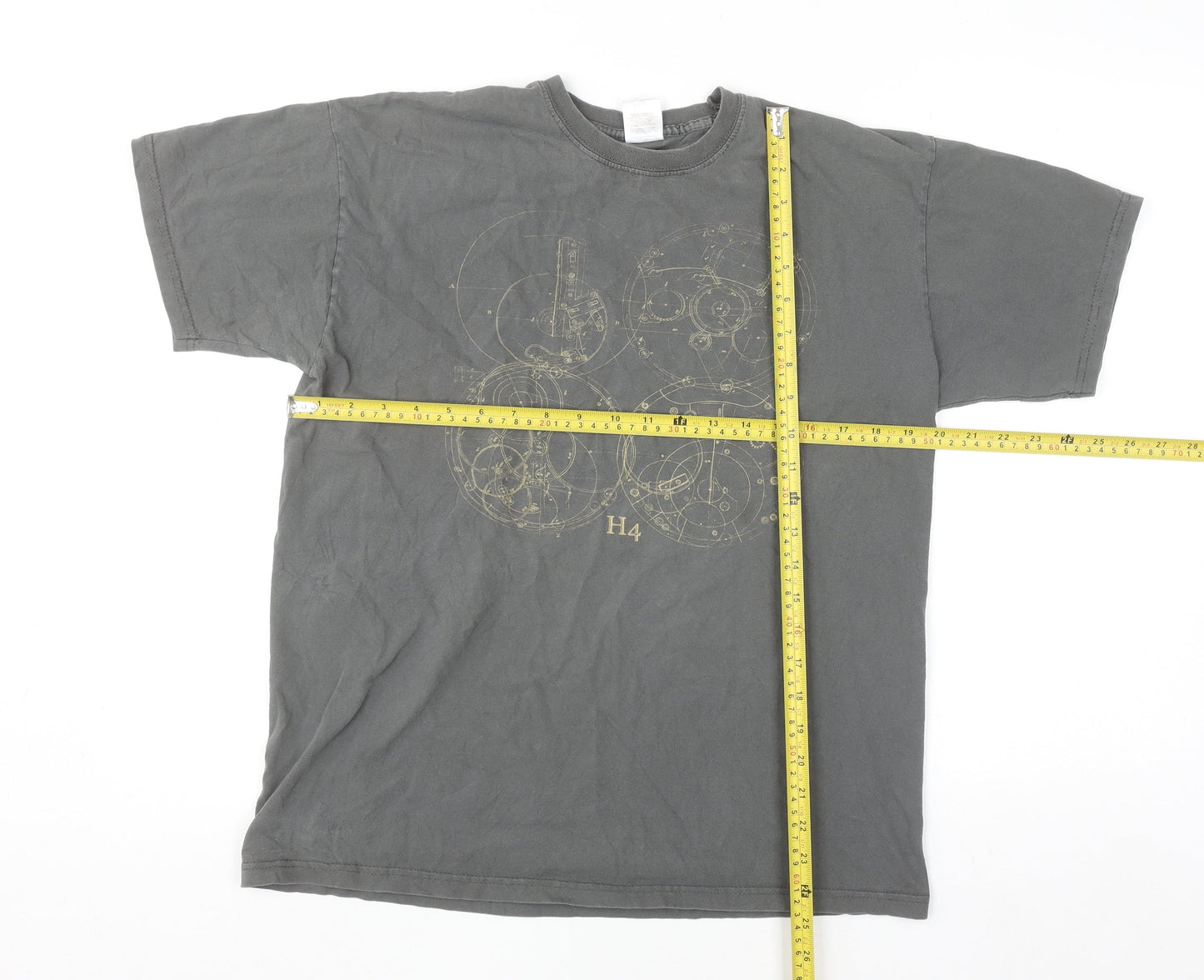 Fruit of the Loom Women’s Grey Graphic Cotton T-Shirt Size L