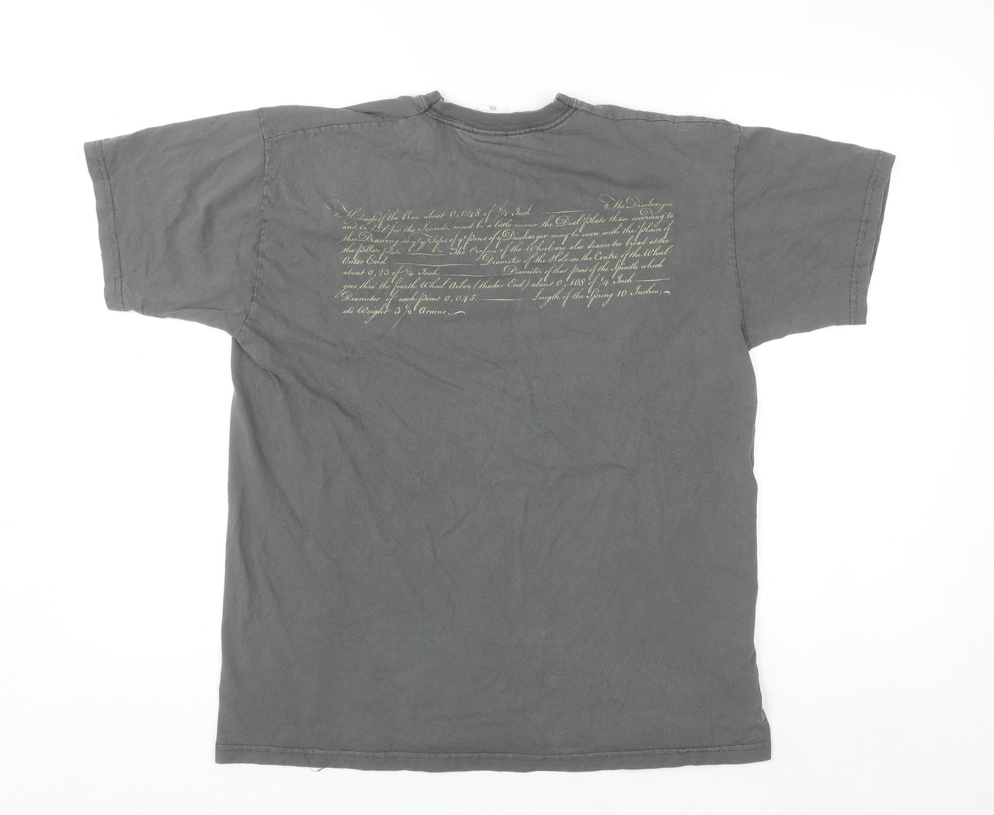 Fruit of the Loom Women’s Grey Graphic Cotton T-Shirt Size L