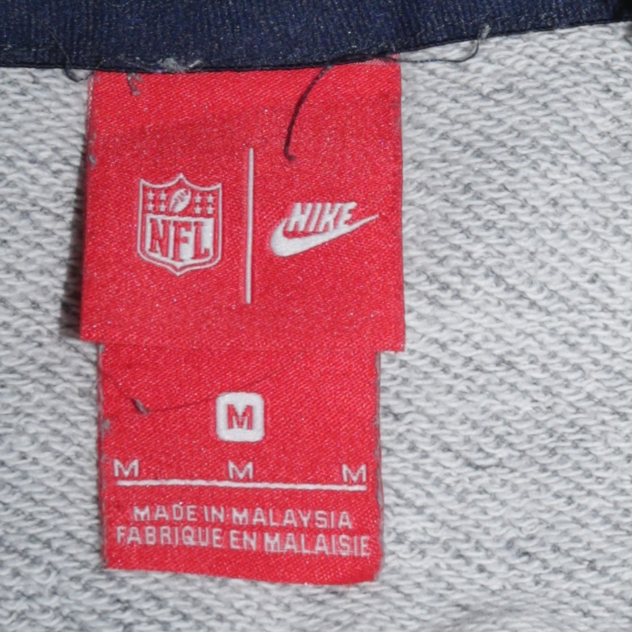 Nike NFL Los Angeles Rams Men's Grey Full Zip Hoodie Jacket Size M
