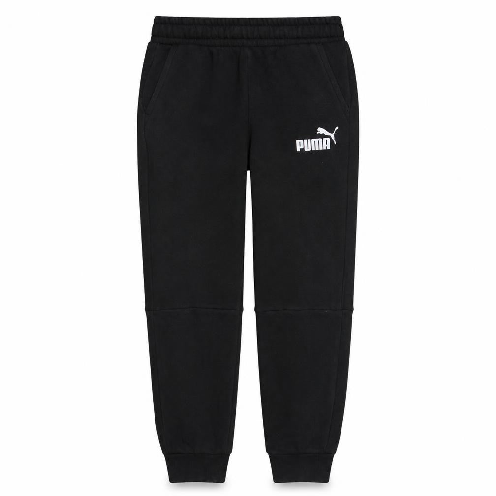 Puma Boys Black Jogger Trousers 11-12 Years Regular Fit Fleece Sweatpants