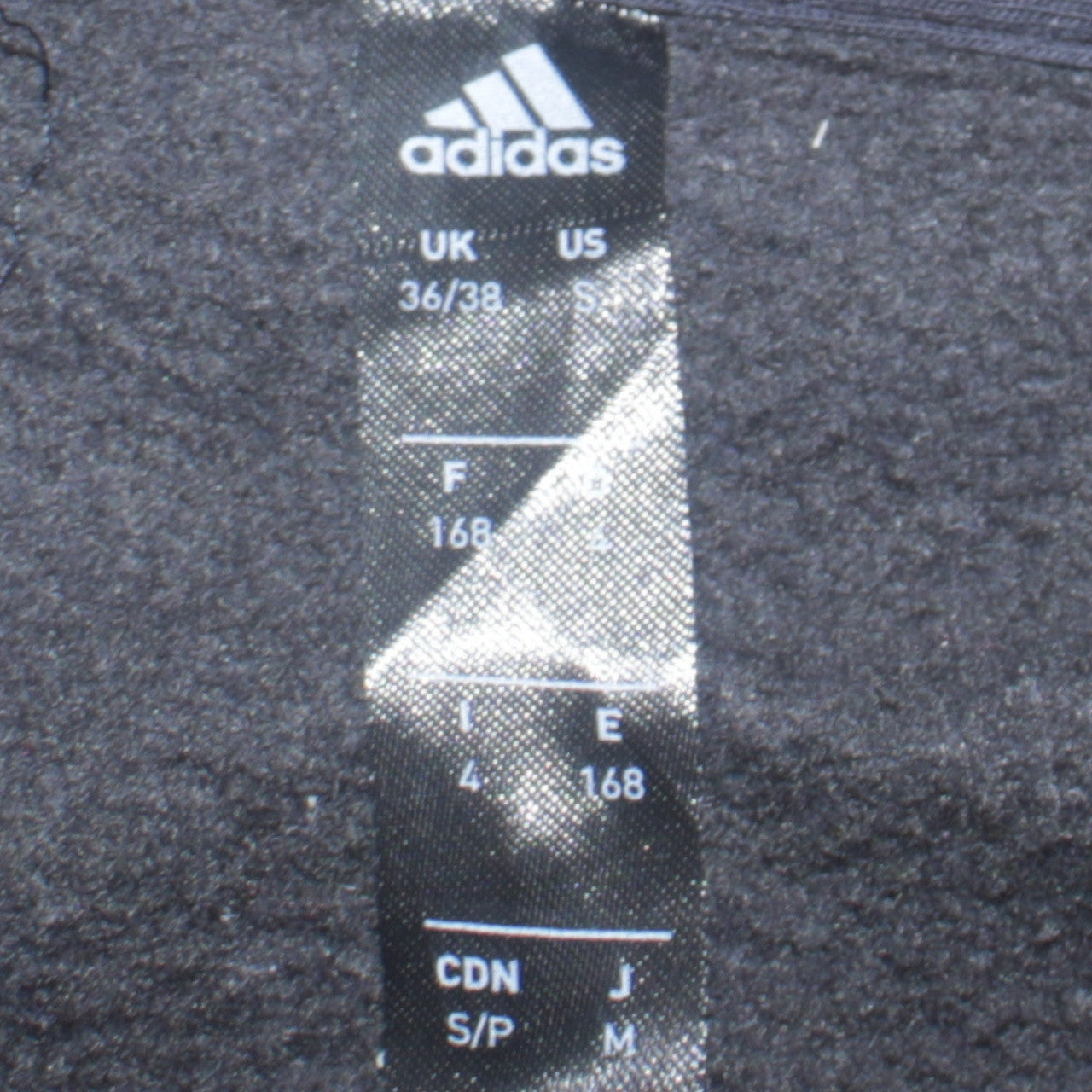 Adidas Men's Black Full Zip Hoodie Small Regular Fit