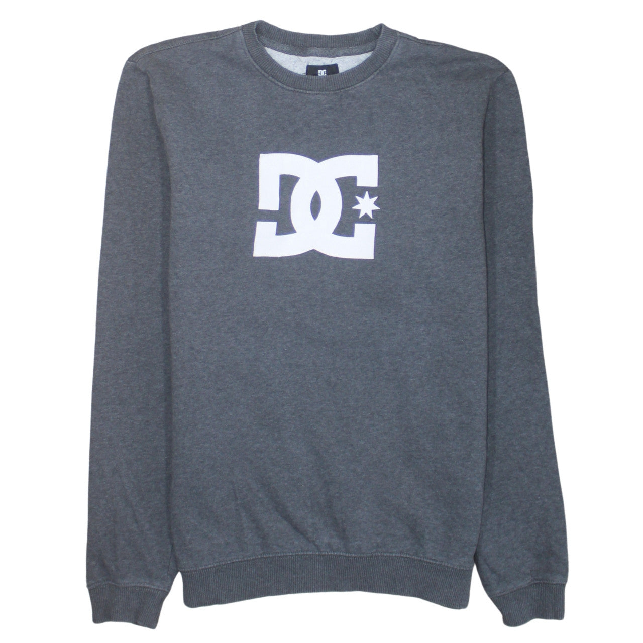 DC Boys Grey Fleece Crew Neck Logo Sweatshirt XL 16 Years