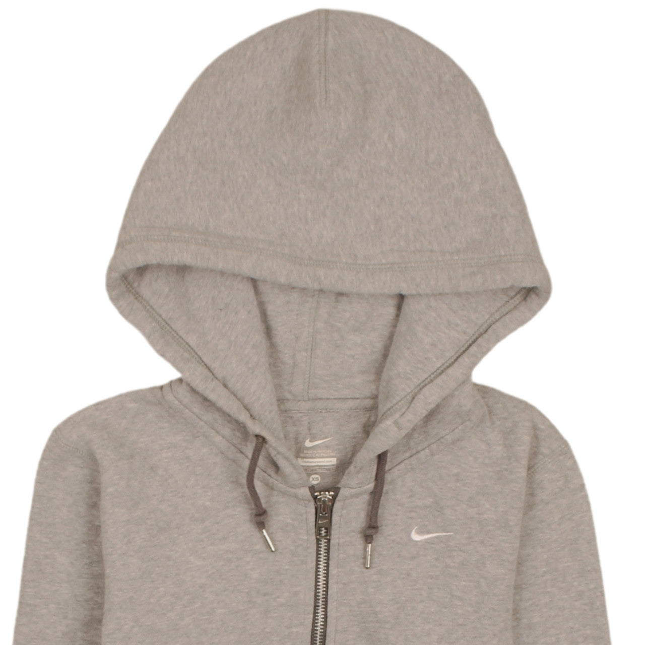 Nike Men's Grey XS Full Zip Hoodie Sweatshirt