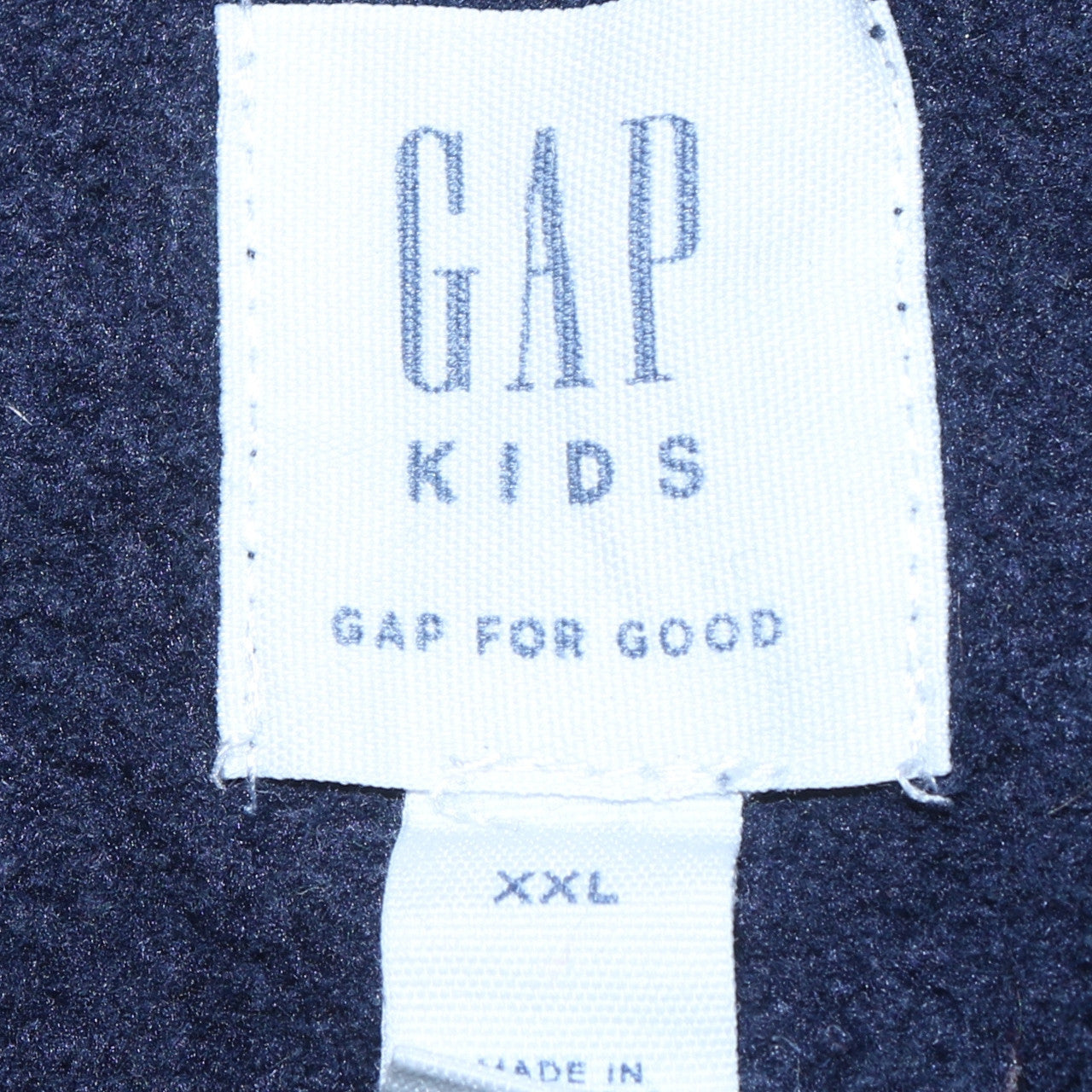 GAP Kids Boys Navy Blue Full Zip Hoodie XXL Cotton Blend