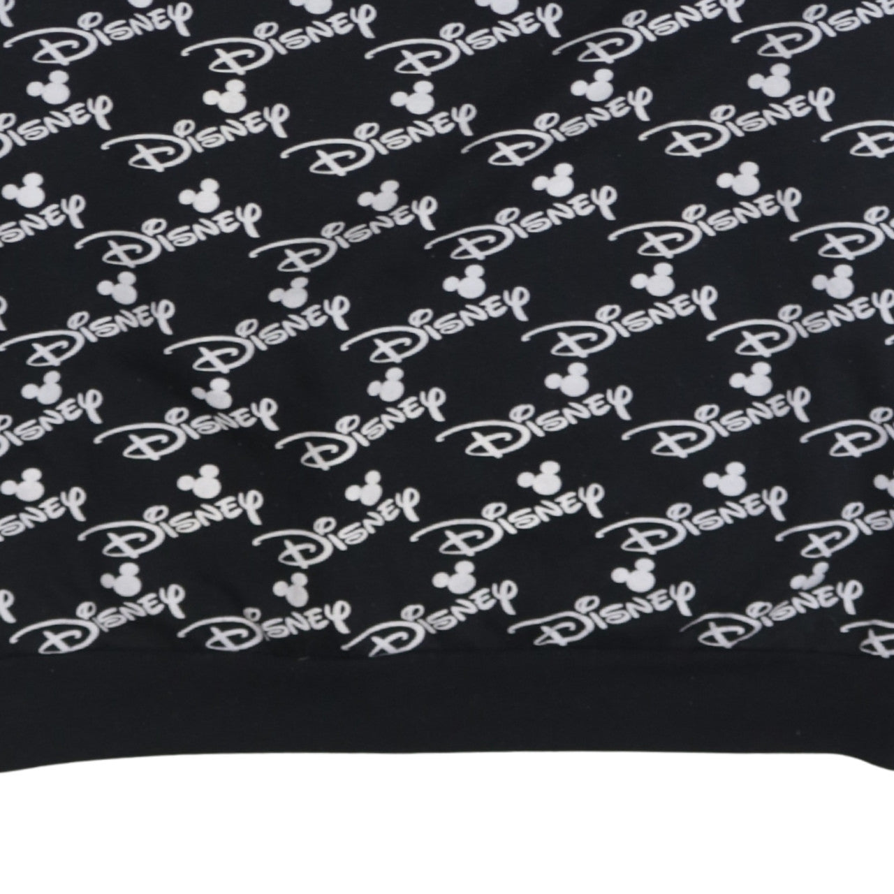 Disney Womens Black XL Crew Neck Pullover Sweatshirt Mickey Logo Print