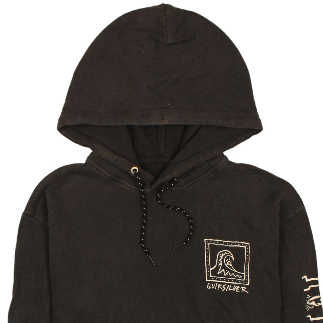 Quiksilver Men’s Black XL Pullover Hoodie with Snake Graphic