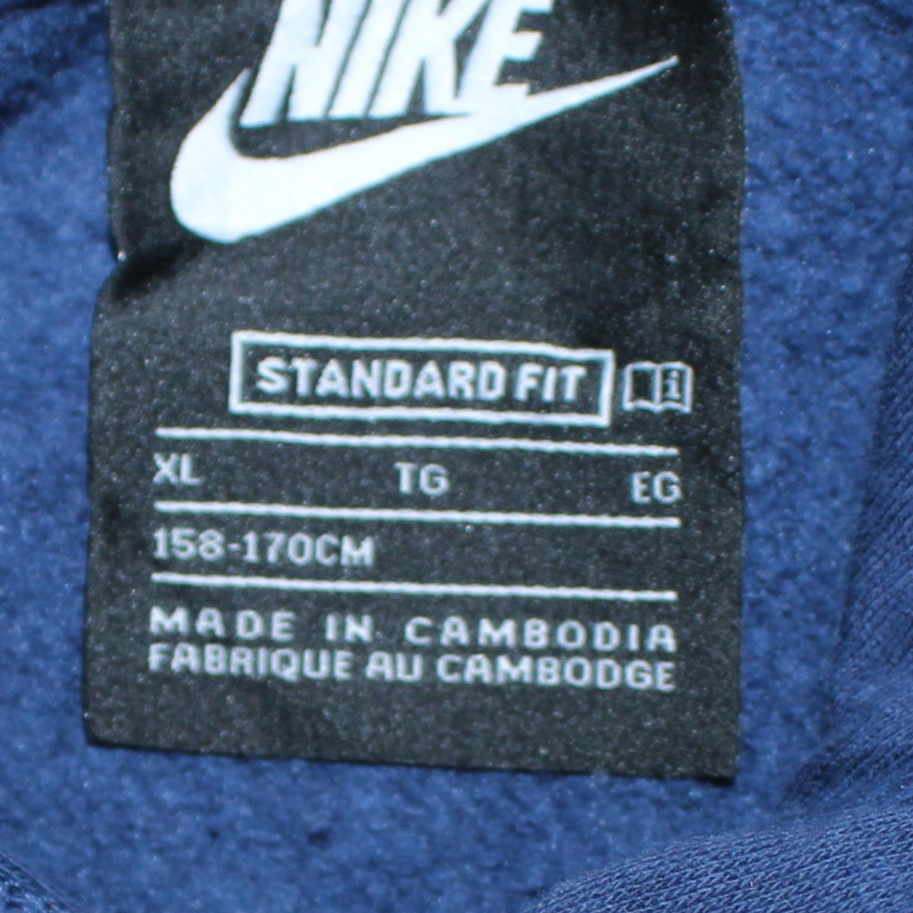 Nike Boys Blue Pullover Hoodie XL 158-170cm Standard Fit Logo
