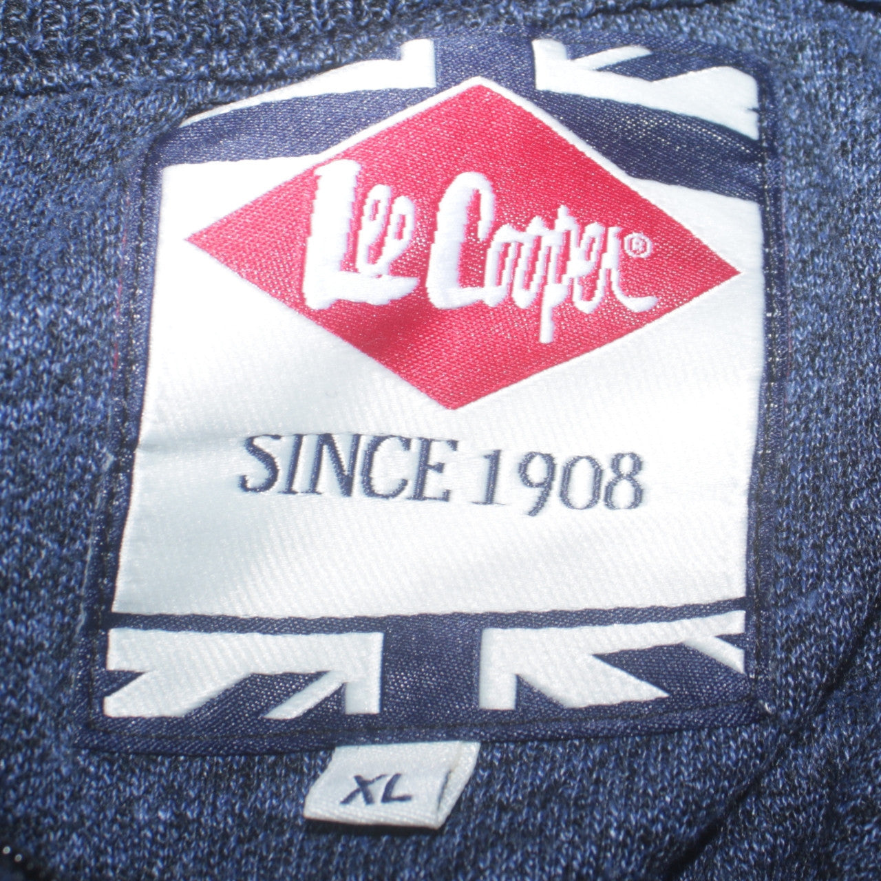 Lee Cooper Men's Blue XL 1/4 Zip Sweatshirt High Neck Top
