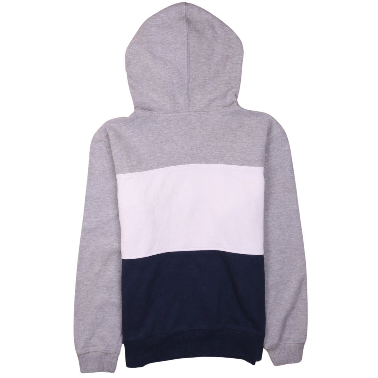 Champion Boys Grey Colourblock Pullover Hoodie Size L Cotton Blend