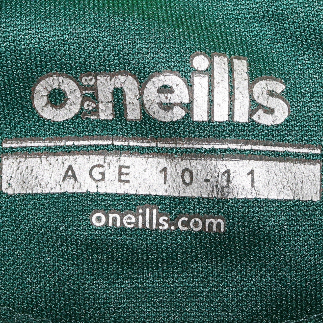 O'Neills Boys Green & Navy 1/4 Zip Faughs GAA Hoodie Age 10-11