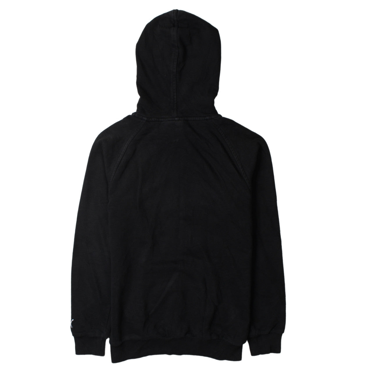 Puma Boys Black Pullover Hoodie L Logo Print Cotton Blend Sweatshirt