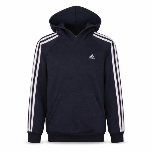 Adidas Boys Navy Blue Pullover Hoodie L Performance Essentials