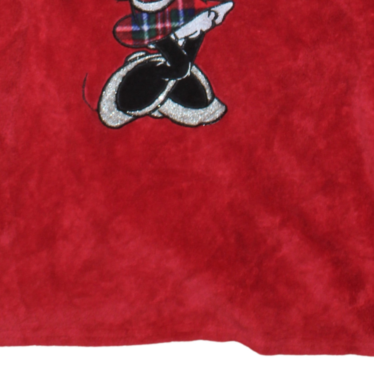 Disney Women Red Minnie Mouse Fleece Long Sleeve Nightshirt Size 10-12