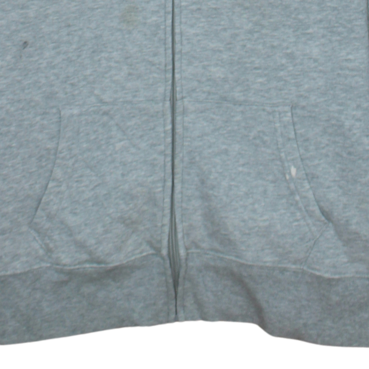 GAP Men's Grey Full Zip Hoodie Sweatshirt Size M Logo Fleece