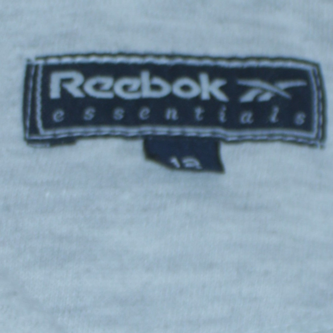 Reebok Womens Grey Full Zip Hoodie Size 12 Cotton Essentials