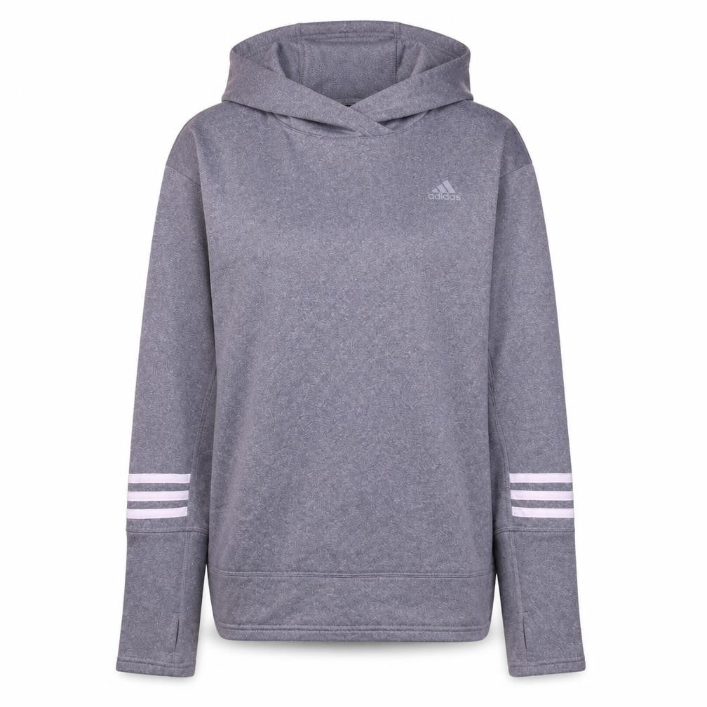Adidas Womens Grey Pullover Hoodie Small Athletic Casual