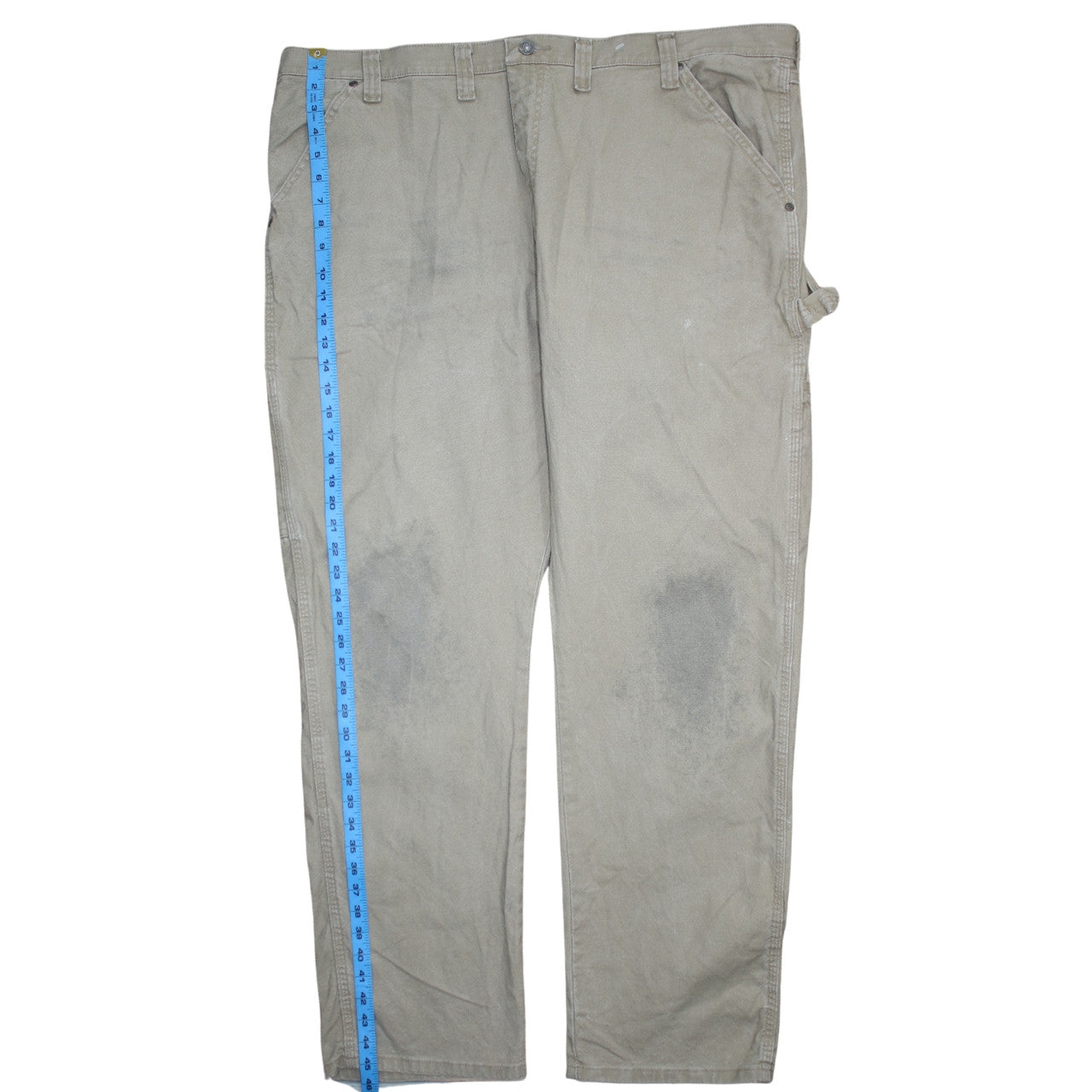 Wrangler Men's Beige Carpenter Workwear Trousers Size 44x32
