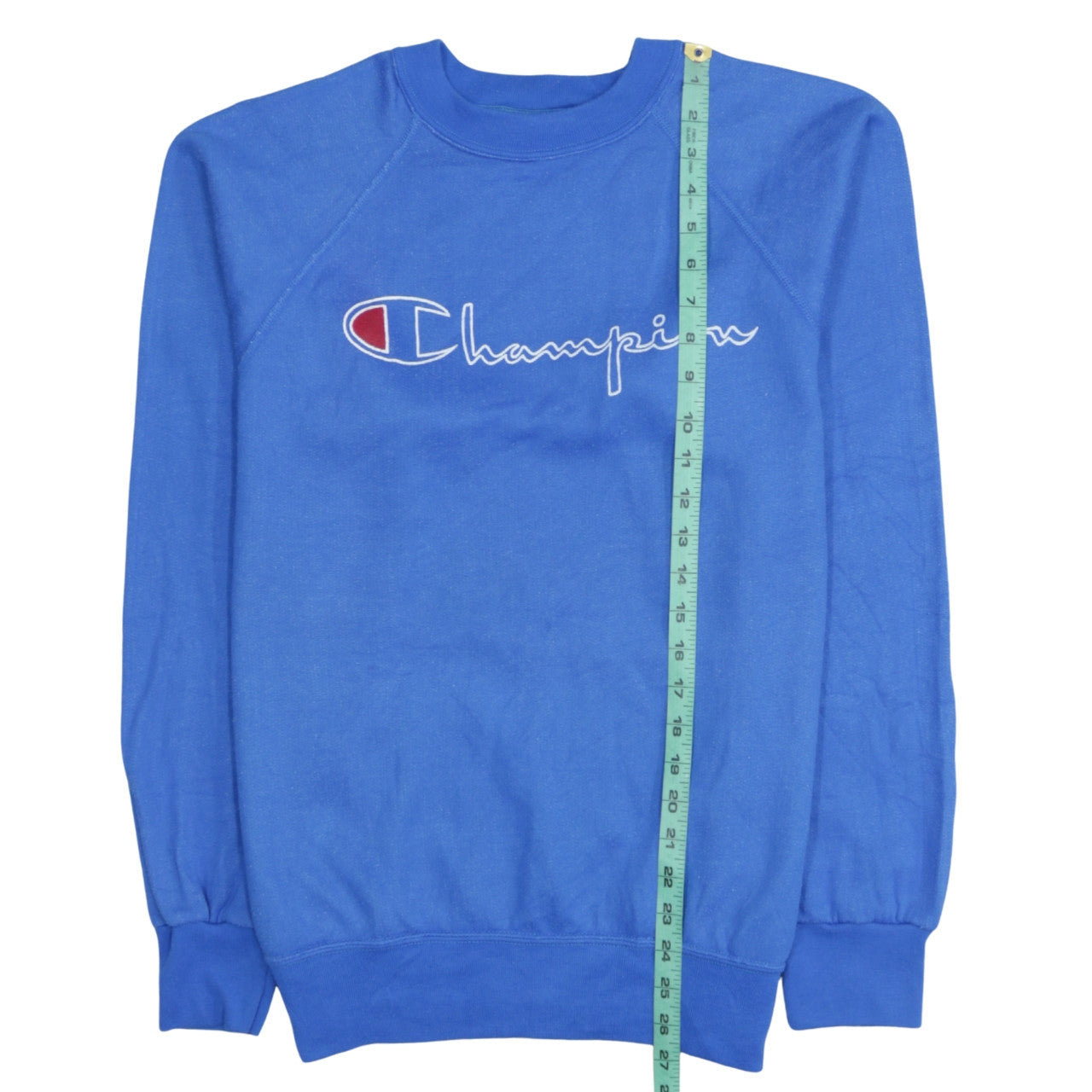 Champion Men's Blue Logo Crew Neck Pullover Sweatshirt Size L