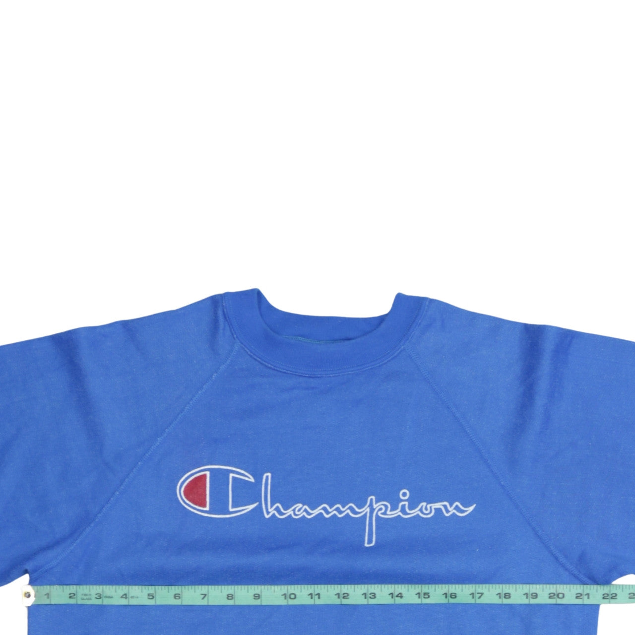 Champion Men's Blue Logo Crew Neck Pullover Sweatshirt Size L