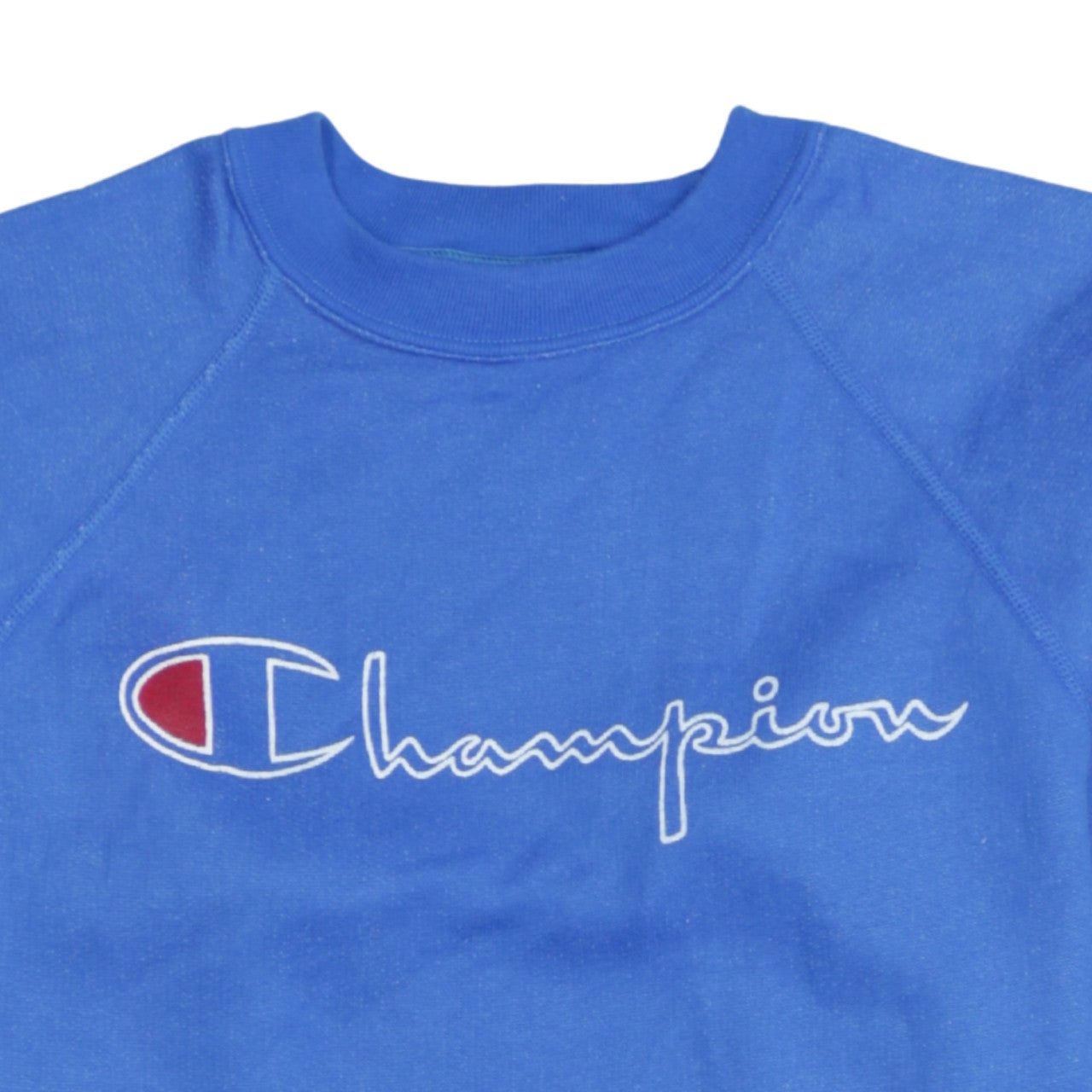 Champion Men's Blue Logo Crew Neck Pullover Sweatshirt Size L