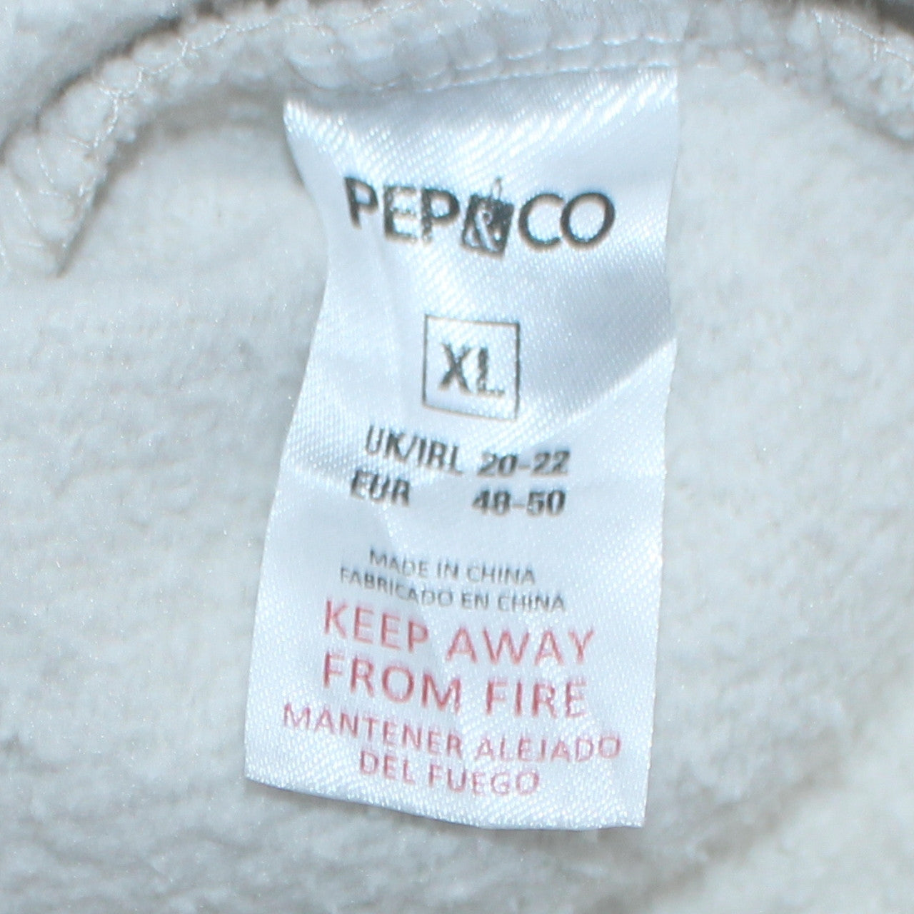 Pep&Co Disney Mickey Mouse White XL Unisex Sweatshirt